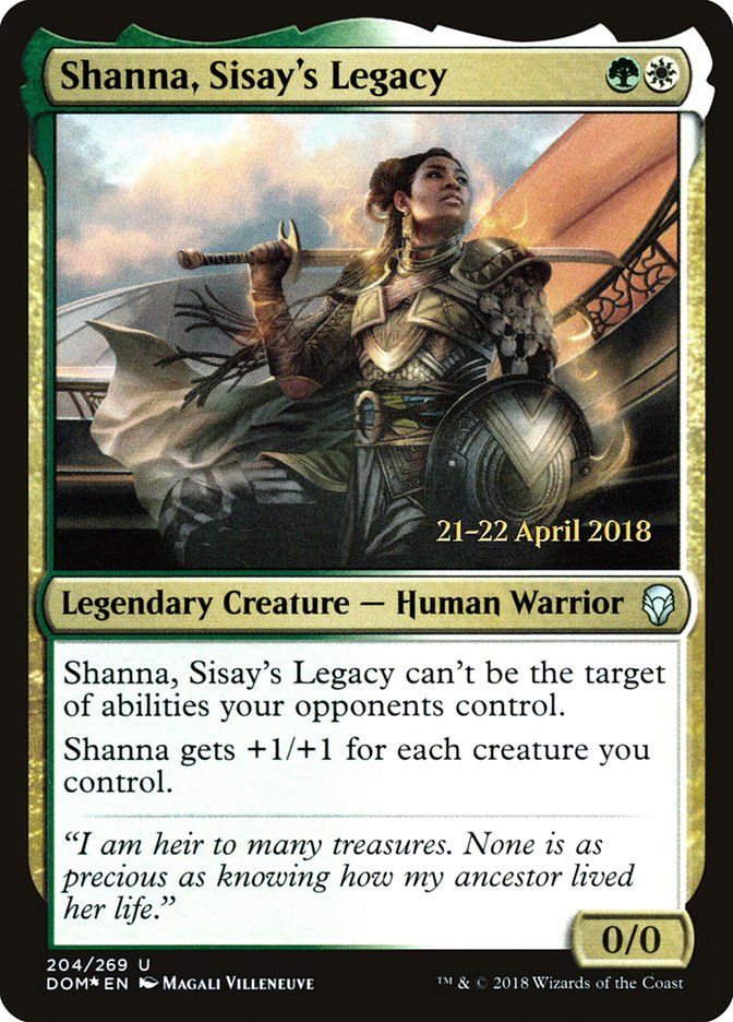 Shanna, Sisay's Legacy  [Dominaria Prerelease Promos] | Nerdhalla Games