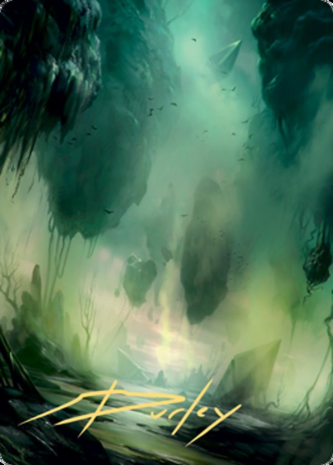 Swamp 1 Art Card (Gold-Stamped Signature) [Zendikar Rising Art Series] | Nerdhalla Games