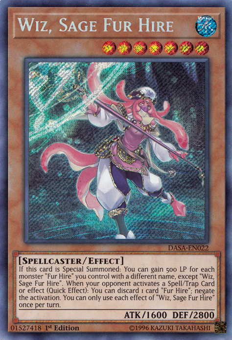 Wiz, Sage Fur Hire [DASA-EN022] Secret Rare | Nerdhalla Games