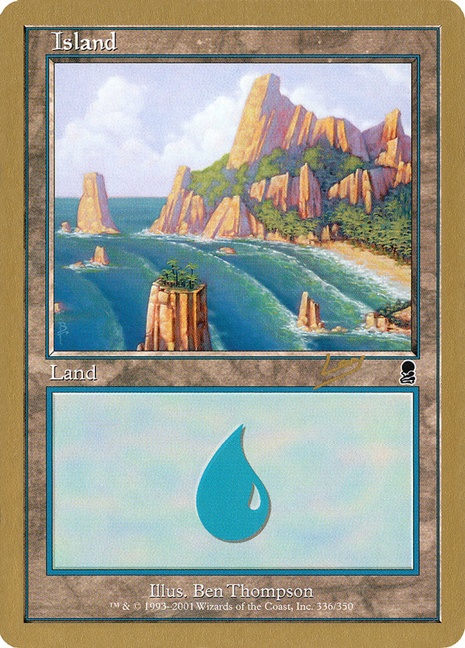 Island (rl336a) (Raphael Levy) [World Championship Decks 2002] | Nerdhalla Games