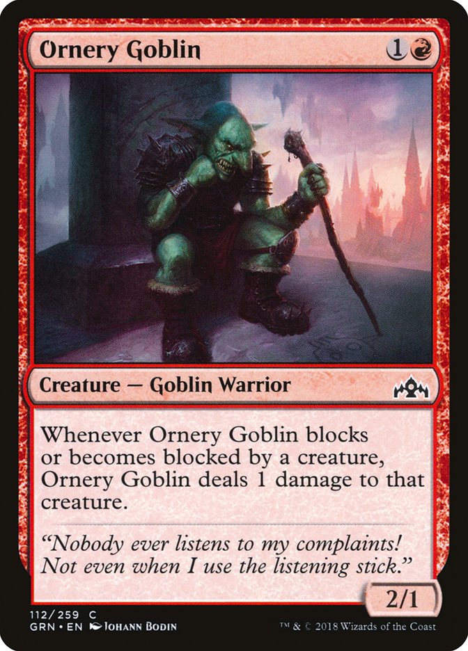 Ornery Goblin [Guilds of Ravnica] | Nerdhalla Games