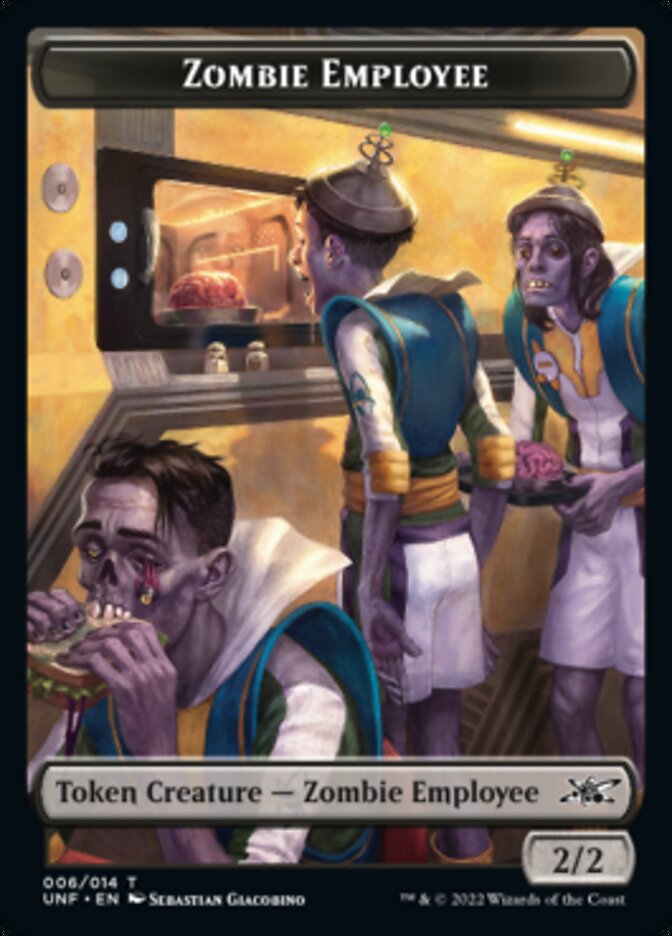 Zombie Employee Token [Unfinity Tokens] | Nerdhalla Games