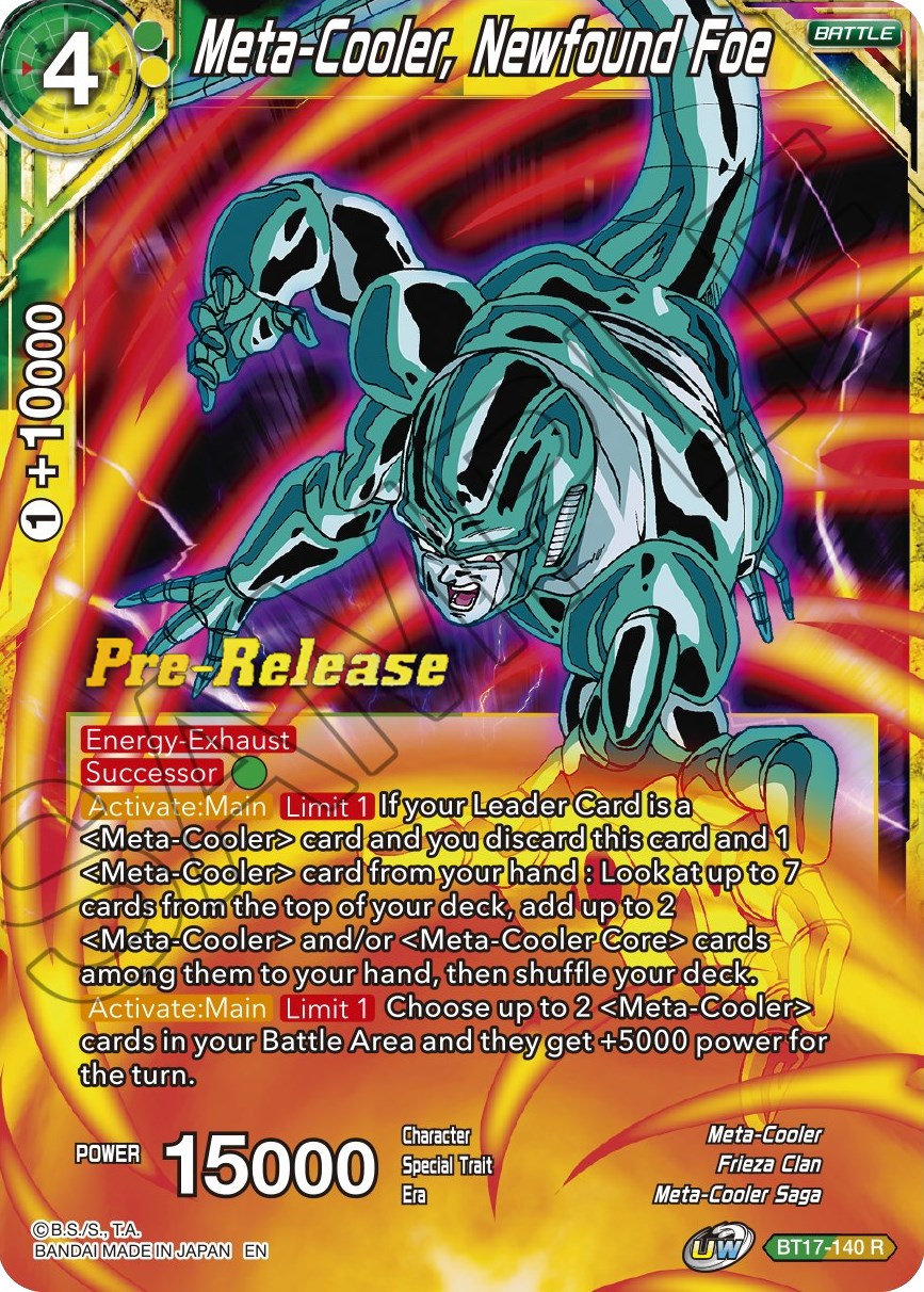 Meta-Cooler, Newfound Foe (BT17-140) [Ultimate Squad Prerelease Promos] | Nerdhalla Games