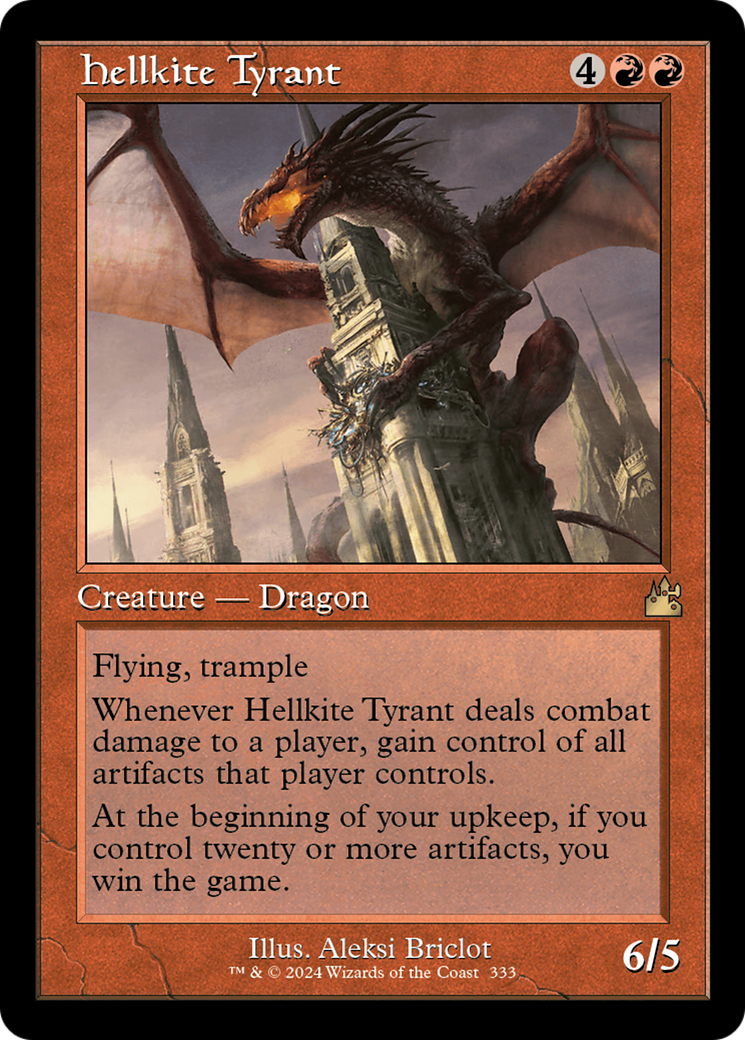 Hellkite Tyrant (Retro Frame) [Ravnica Remastered] | Nerdhalla Games