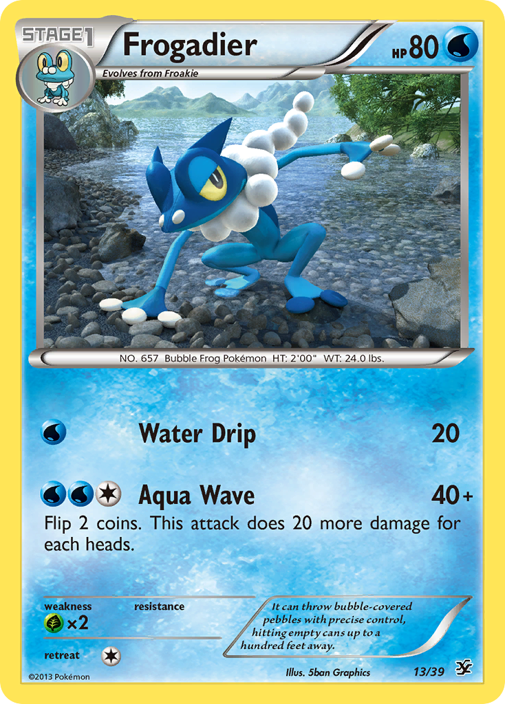 Frogadier (13/39) [XY: Kalos Starter Set] | Nerdhalla Games