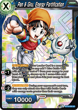 Pan & Giru, Energy Fortification (Uncommon) [BT13-033] | Nerdhalla Games