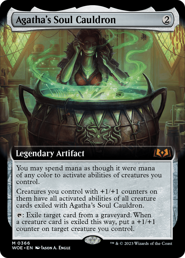 Agatha's Soul Cauldron (Extended Art) [Wilds of Eldraine] | Nerdhalla Games