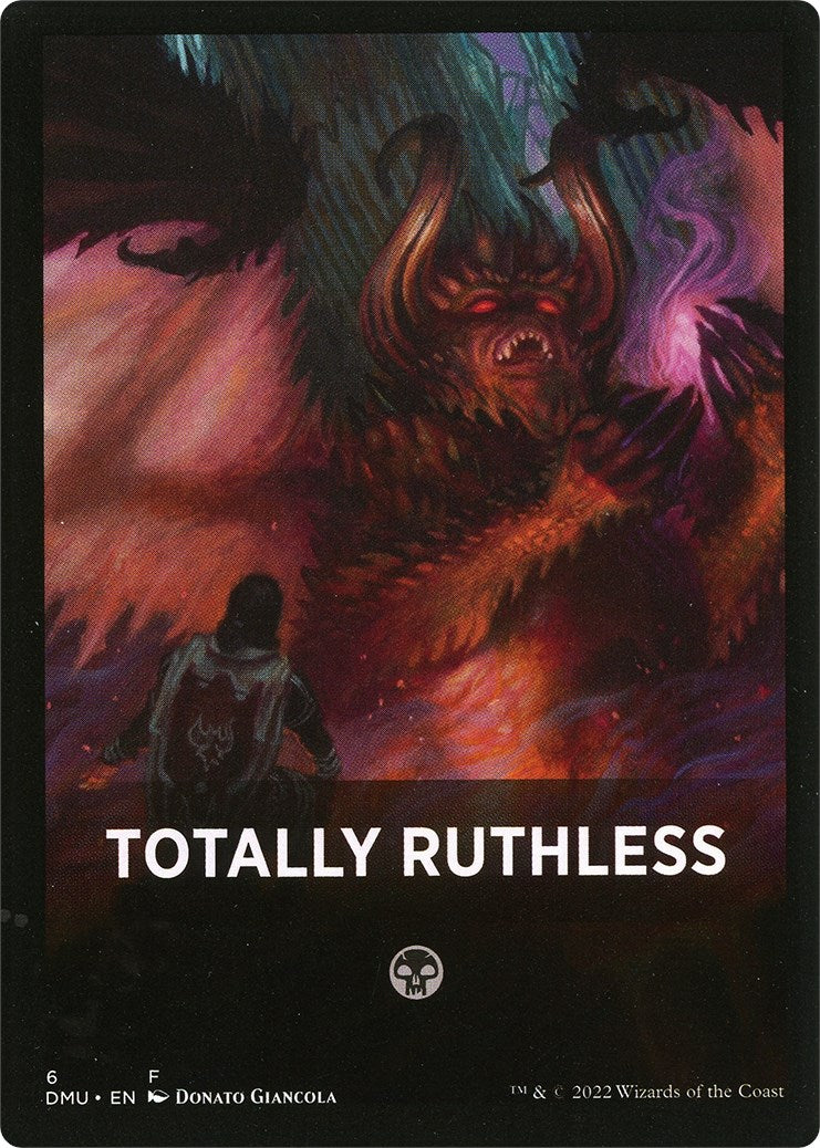 Totally Ruthless Theme Card [Dominaria United Tokens] | Nerdhalla Games