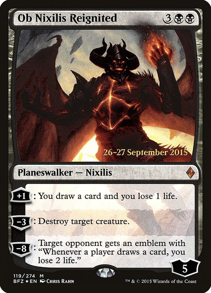 Ob Nixilis Reignited  [Battle for Zendikar Prerelease Promos] | Nerdhalla Games