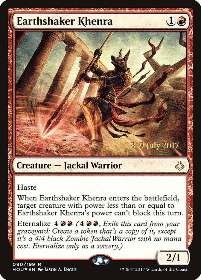 Earthshaker Khenra  [Hour of Devastation Prerelease Promos] | Nerdhalla Games