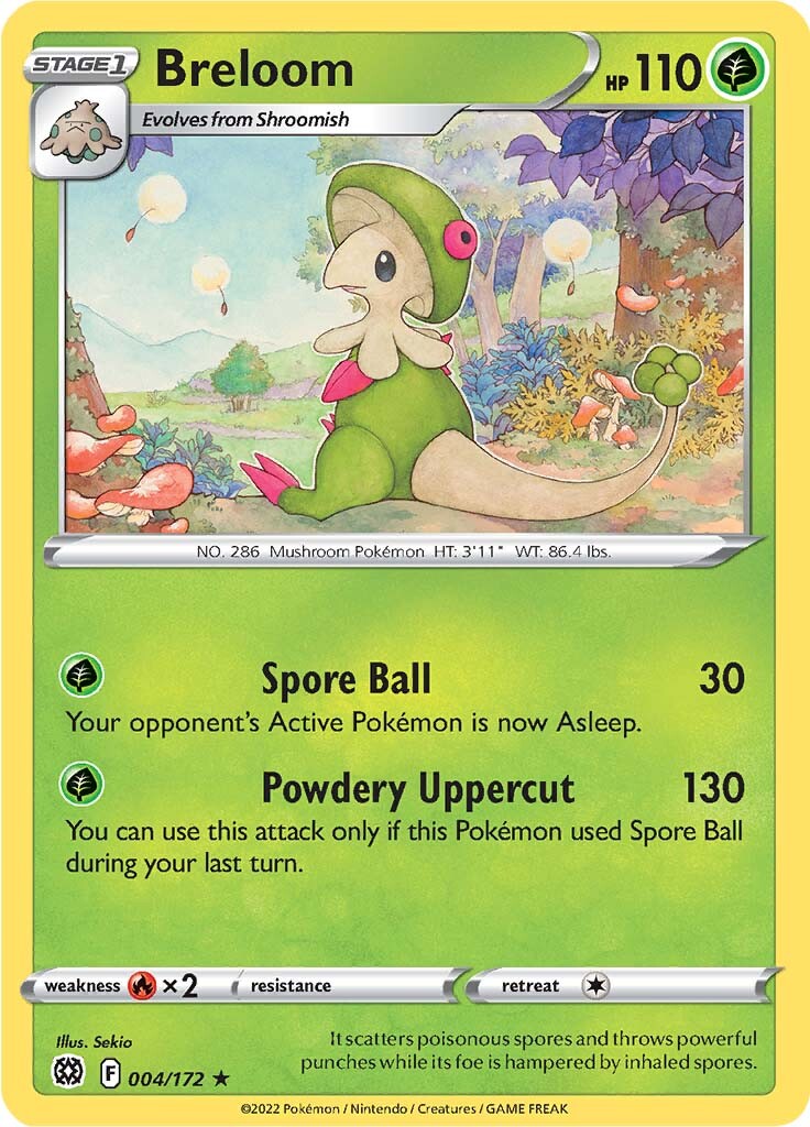 Breloom (004/172) [Sword & Shield: Brilliant Stars] | Nerdhalla Games