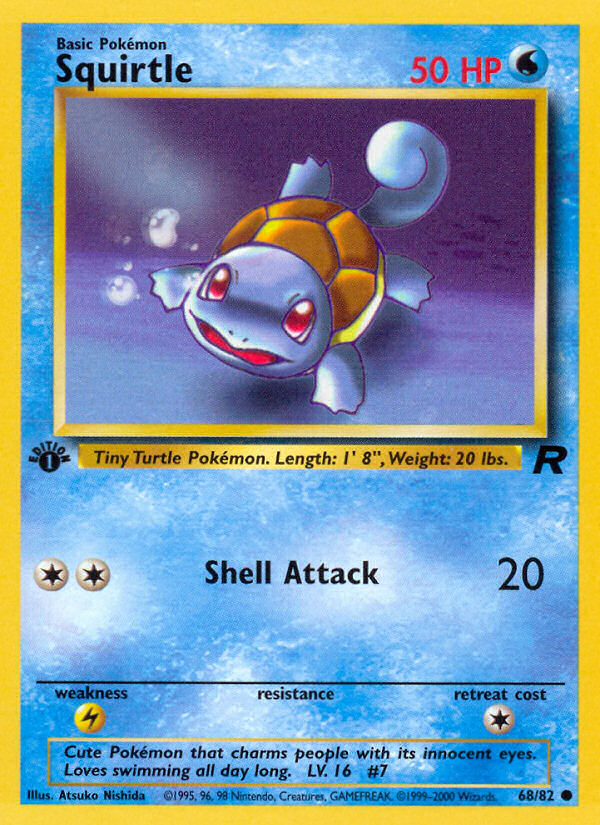 Squirtle (68/82) [Team Rocket 1st Edition] | Nerdhalla Games