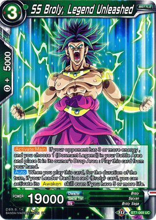 SS Broly, Legend Unleashed [BT7-069] | Nerdhalla Games