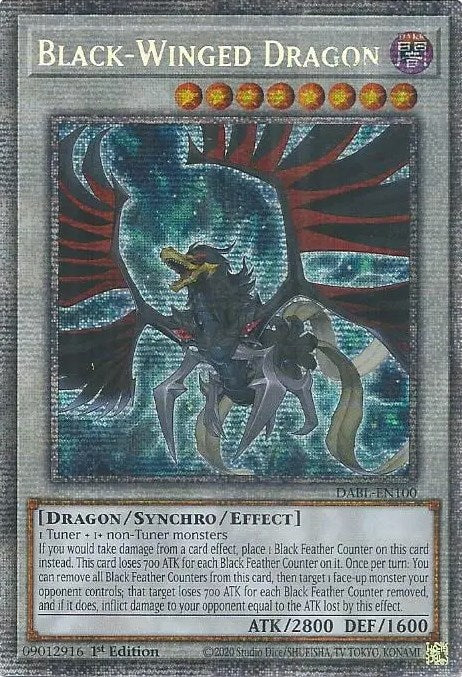 Black-Winged Dragon [DABL-EN100] Starlight Rare | Nerdhalla Games