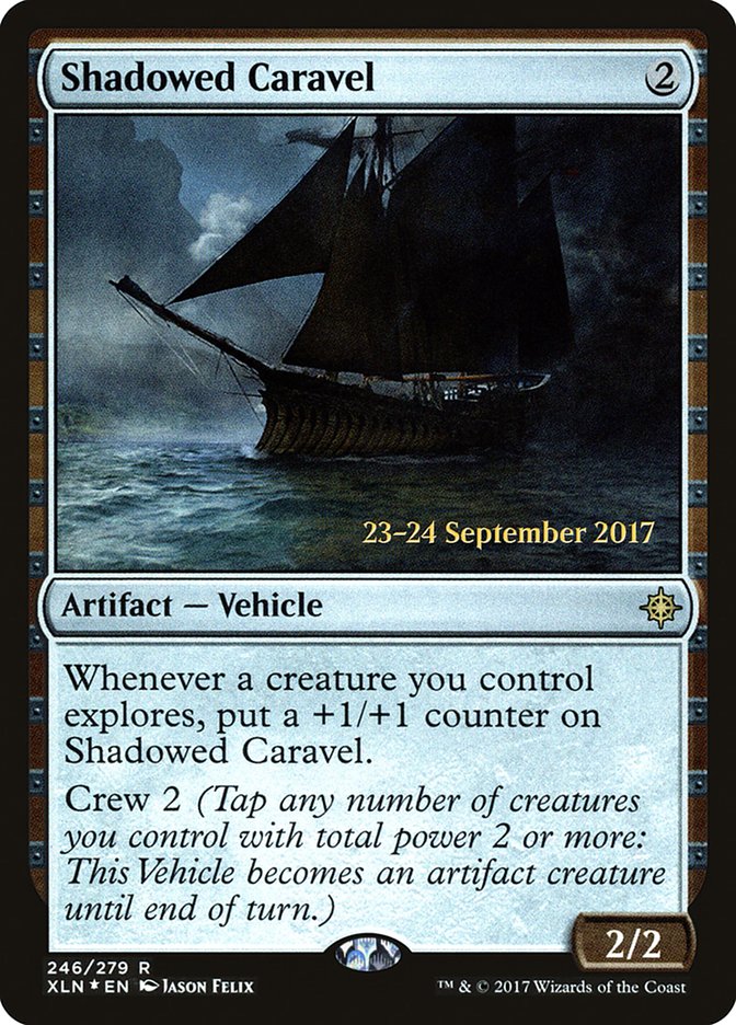 Shadowed Caravel  [Ixalan Prerelease Promos] | Nerdhalla Games