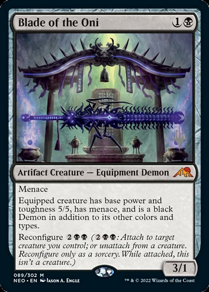 Blade of the Oni (Promo Pack) [Kamigawa: Neon Dynasty Promos] | Nerdhalla Games