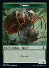 Treefolk // Spider Double-sided Token [Streets of New Capenna Commander Tokens] | Nerdhalla Games