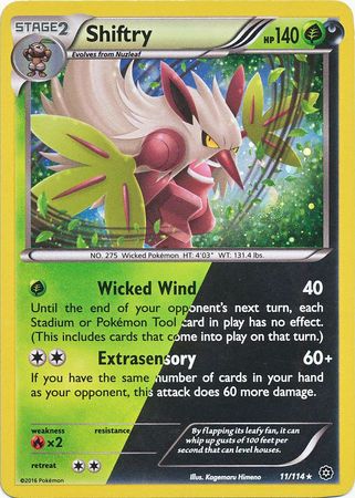 Shiftry (11/114) (Cosmos Holo) [XY: Steam Siege] | Nerdhalla Games