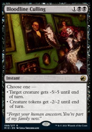 Bloodline Culling (Promo Pack) [Innistrad: Midnight Hunt Promos] | Nerdhalla Games