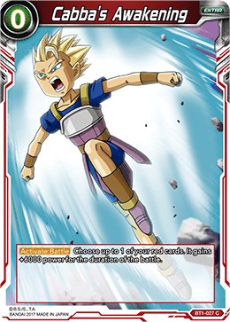 Cabba's Awakening (BT1-027) [Galactic Battle] | Nerdhalla Games