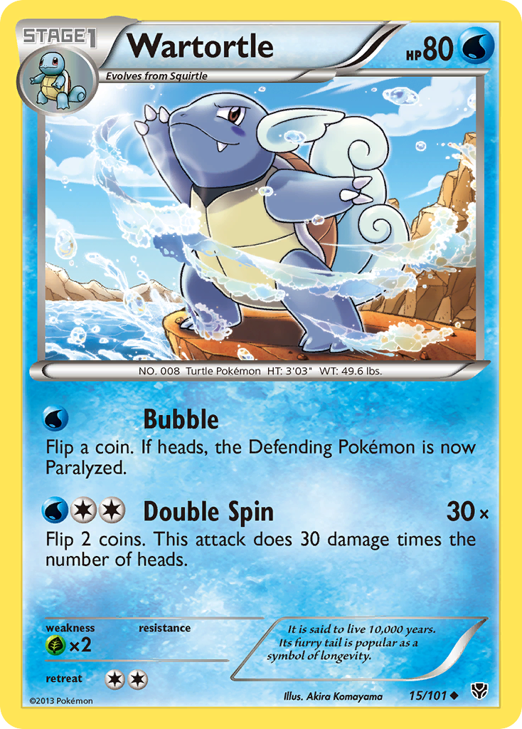 Wartortle (15/101) [Black & White: Plasma Blast] | Nerdhalla Games