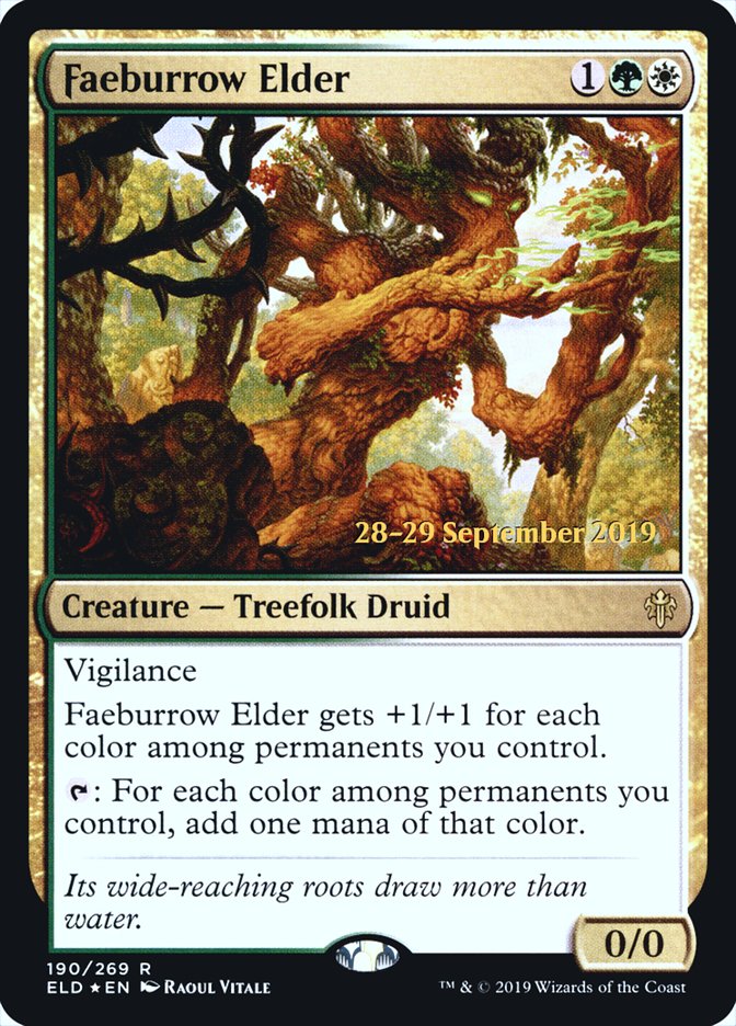 Faeburrow Elder  [Throne of Eldraine Prerelease Promos] | Nerdhalla Games