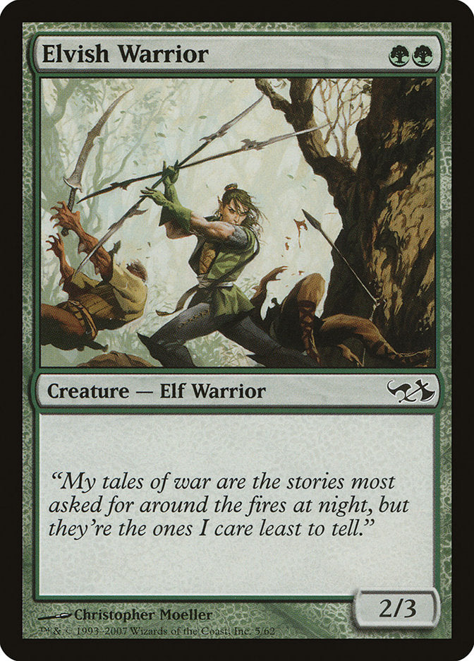 Elvish Warrior [Duel Decks: Elves vs. Goblins] | Nerdhalla Games