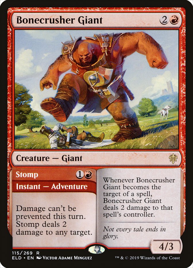 Bonecrusher Giant // Stomp [Throne of Eldraine] | Nerdhalla Games