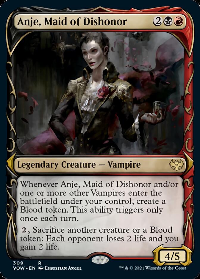 Anje, Maid of Dishonor (Showcase Fang Frame) [Innistrad: Crimson Vow] | Nerdhalla Games