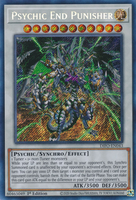 Psychic End Punisher [DIFO-EN043] Secret Rare | Nerdhalla Games