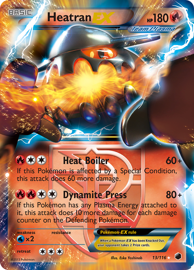 Heatran EX (13/116) [Black & White: Plasma Freeze] | Nerdhalla Games