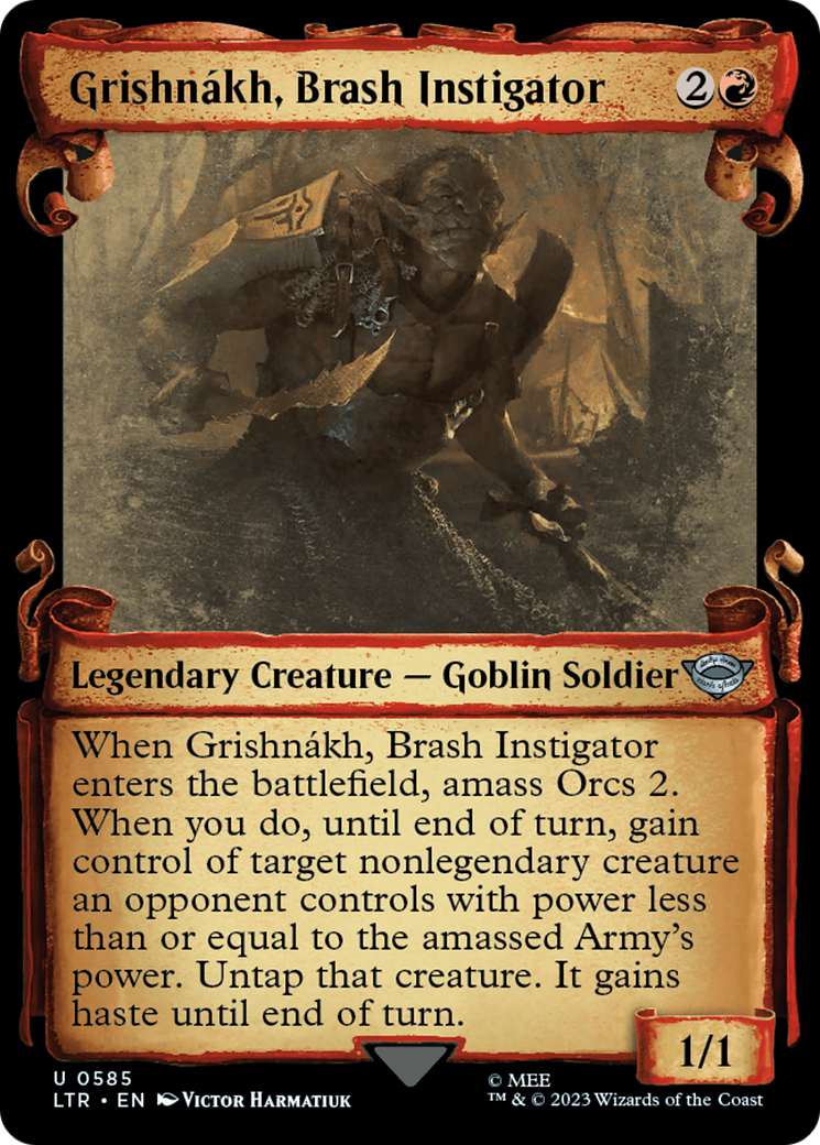 Grishnakh, Brash Instigator [The Lord of the Rings: Tales of Middle-Earth Showcase Scrolls] | Nerdhalla Games