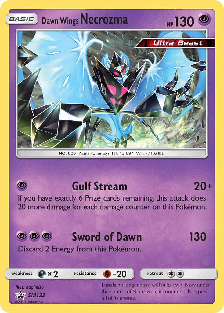 Dawn Wings Necrozma (SM123) [Sun & Moon: Black Star Promos] | Nerdhalla Games