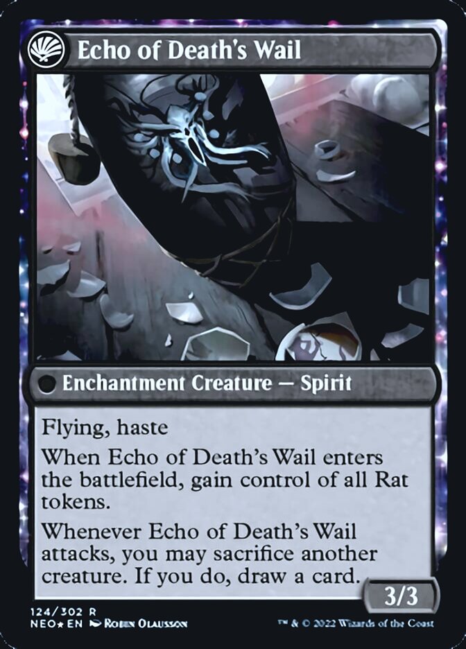 Tribute to Horobi // Echo of Death's Wail [Kamigawa: Neon Dynasty Prerelease Promos] | Nerdhalla Games