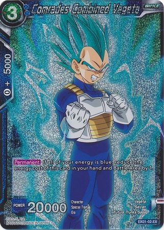 Comrades Combined Vegeta (Foil) (EX01-02) [Mighty Heroes] | Nerdhalla Games