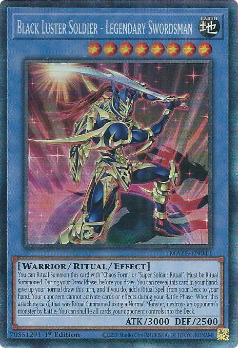 Black Luster Soldier - Legendary Swordsman [MAZE-EN011] Collector's Rare | Nerdhalla Games