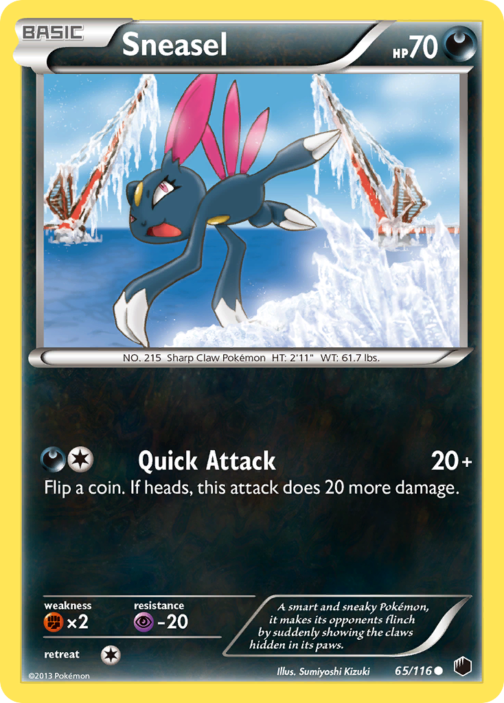 Sneasel (65/116) [Black & White: Plasma Freeze] | Nerdhalla Games