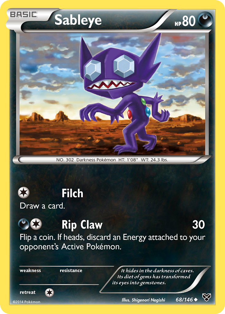 Sableye (68/146) [XY: Base Set] | Nerdhalla Games