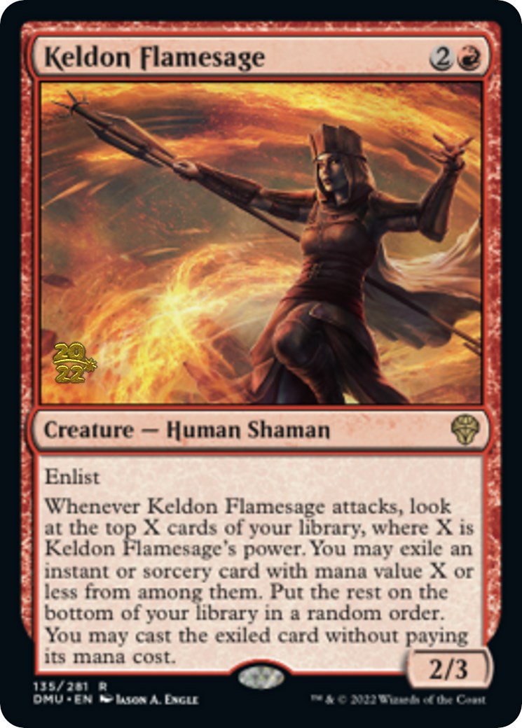 Keldon Flamesage [Dominaria United Prerelease Promos] | Nerdhalla Games