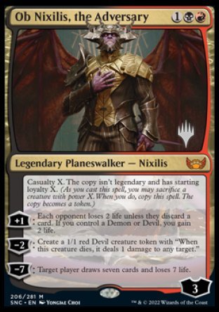 Ob Nixilis, the Adversary (Promo Pack) [Streets of New Capenna Promos] | Nerdhalla Games