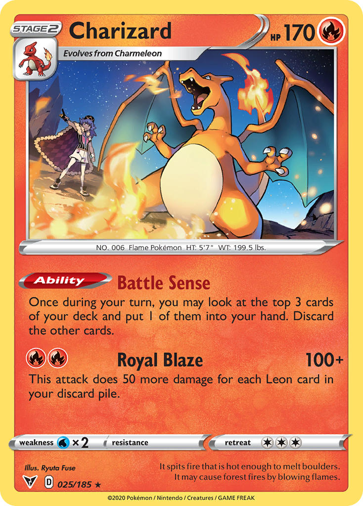 Charizard (025/185) [Sword & Shield: Vivid Voltage] | Nerdhalla Games