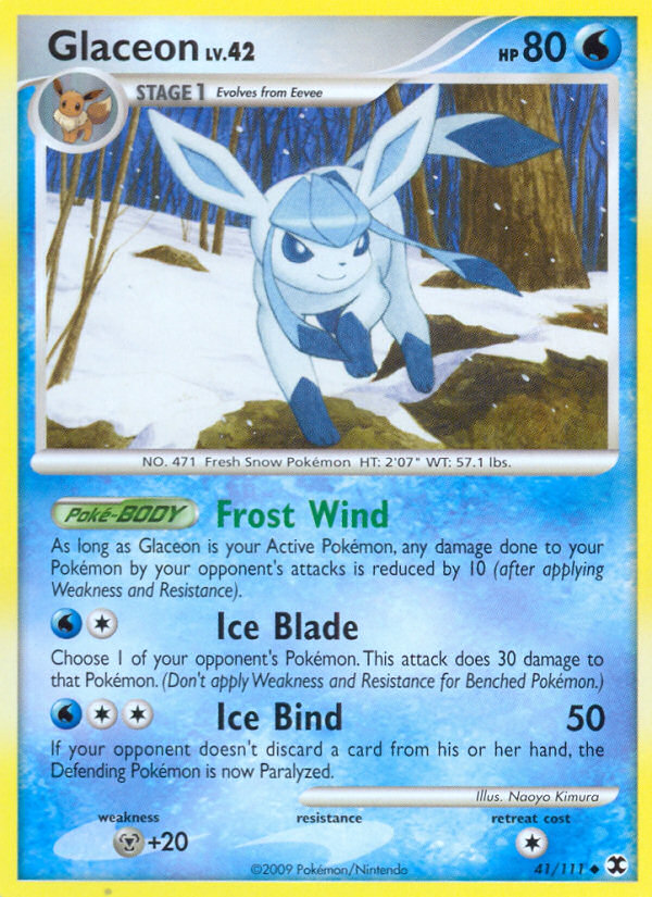 Glaceon (41/111) [Platinum: Rising Rivals] | Nerdhalla Games