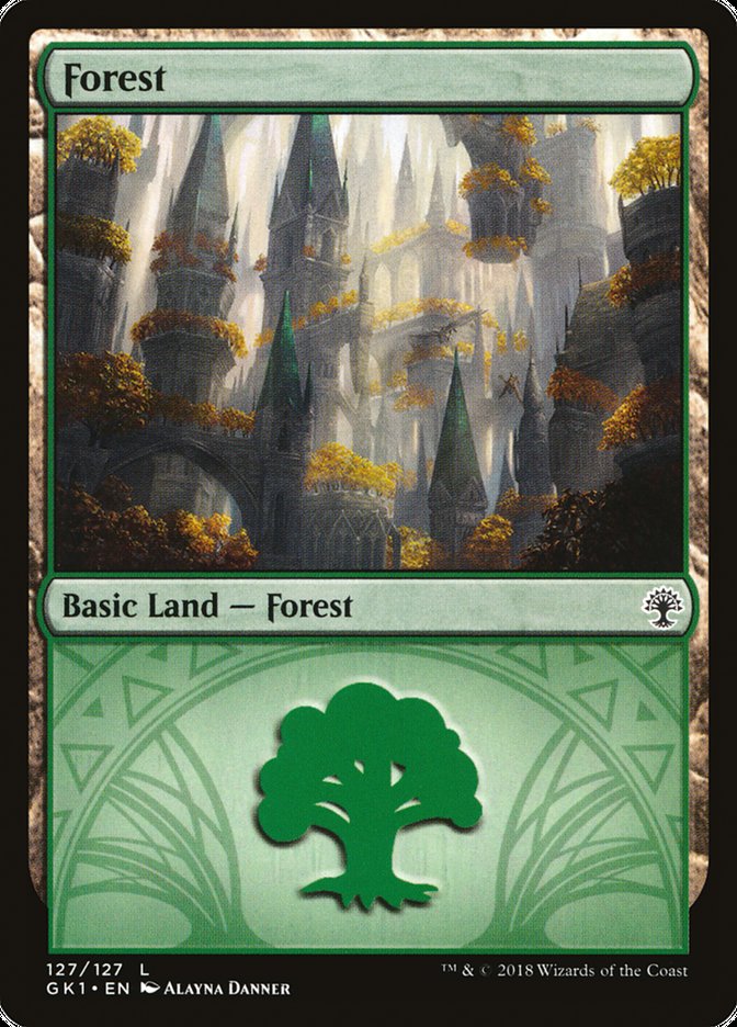 Forest (127) [Guilds of Ravnica Guild Kit] | Nerdhalla Games