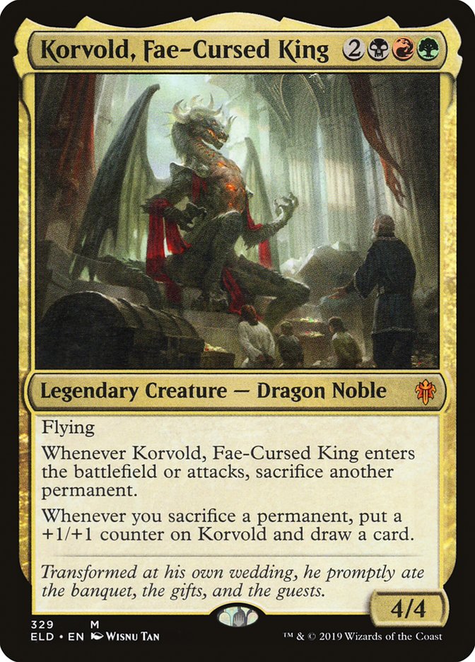 Korvold, Fae-Cursed King [Throne of Eldraine] | Nerdhalla Games