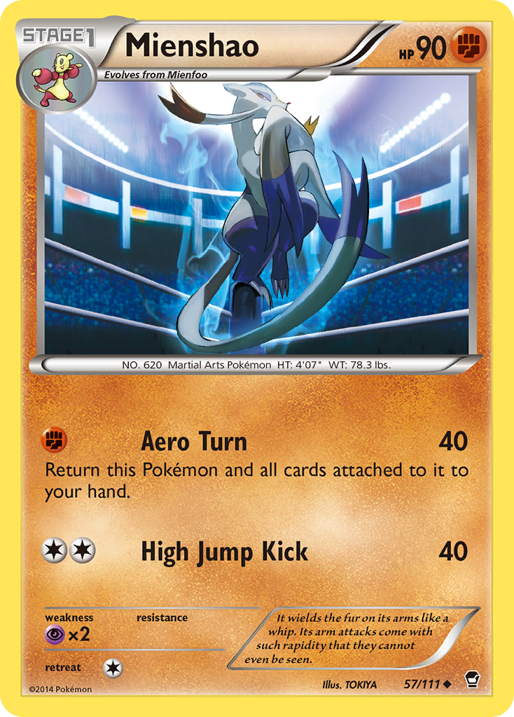 Mienshao (57/111) [XY: Furious Fists] | Nerdhalla Games