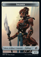 Powerstone // Soldier (009) Double-Sided Token [The Brothers' War Tokens] | Nerdhalla Games