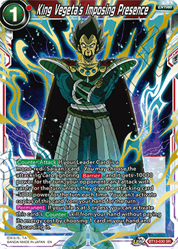 King Vegeta's Imposing Presence [BT13-030] | Nerdhalla Games