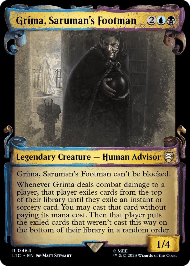 Grima, Saruman's Footman [The Lord of the Rings: Tales of Middle-Earth Commander Showcase Scrolls] | Nerdhalla Games