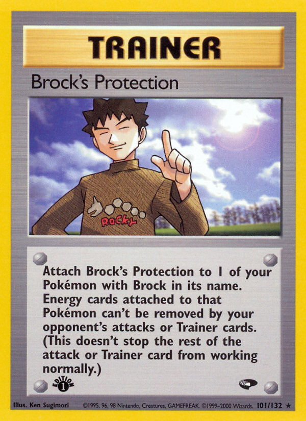 Brock's Protection (101/132) [Gym Challenge 1st Edition] | Nerdhalla Games