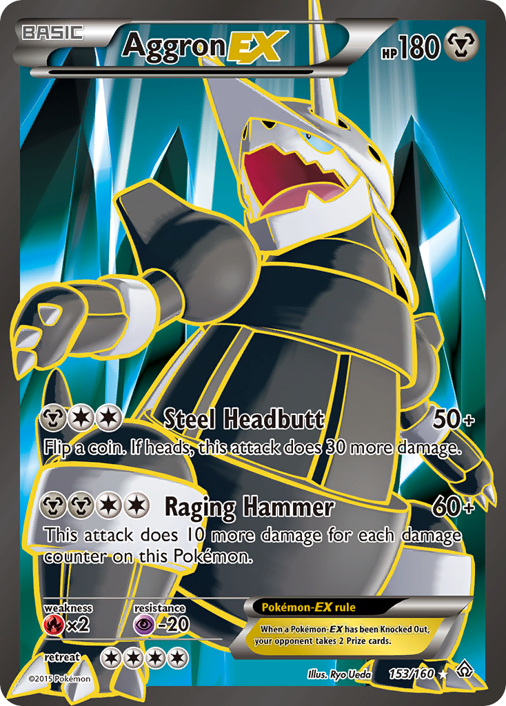 Aggron EX (153/160) [XY: Primal Clash] | Nerdhalla Games